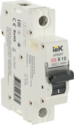 Автоматический выключатель 1P 10A (B) 6kA IEK M06N ARMAT IEK  AR-M06N-1-B010