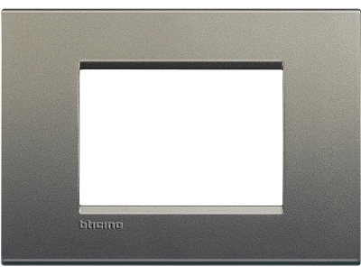 Рамка прямоугольная 3 мод Bticino Living Light Серый шелк Bticino Living Light LNA4803AE