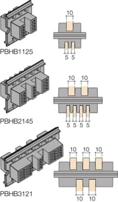 Держатель шины медной 50мм ABB E power ABB E power 1STQ007426A0000