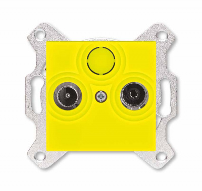 Розетка TV-R оконечная жёлтый ABB Levit ABB Levit 2CHH083503A6064