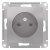 Розетка без заземления 16A механизм Schneider Electric AtlasDesign Алюминий Systeme Electric AtlasDesign ATN000341