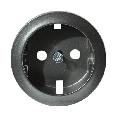 Накладка розетки с/з немецкого стандарта, винт.зажим (OLD) Legrand Celiane Графит Legrand Celiane 064952