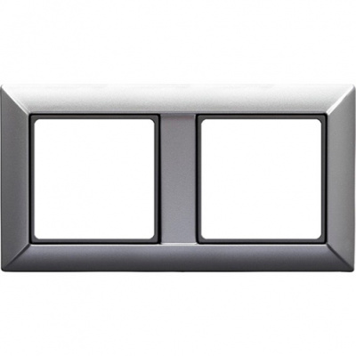 Рамка 2-постовая Jung Eco Profi Алюминий Jung Eco Profi EP482AL