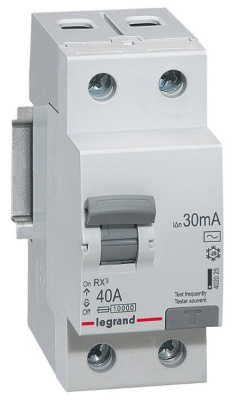 Устройство защитного отключения 2P 40A тип AC 30mA Legrand RX3 Legrand RX3 402025