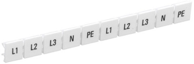 Маркеры для КПИ-10мм2 с символами "L1, L2, L3, N, PE" IEK IEK  YZN11M-010-K00-A