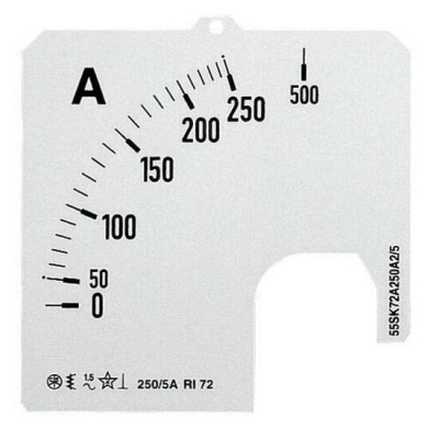 Шкалы сменные A5-5A для аналоговых амперметров перем. тока AMT1 ABB SCL-1 ABB SCL1 2CSM120021R1041