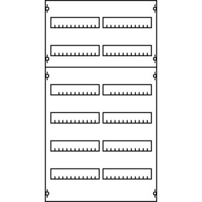 Панель распределительная EDF для модульных устройств 450х250мм DIN125мм, 3ряда/36мод ABB ABB CombiLine-M 1V00A