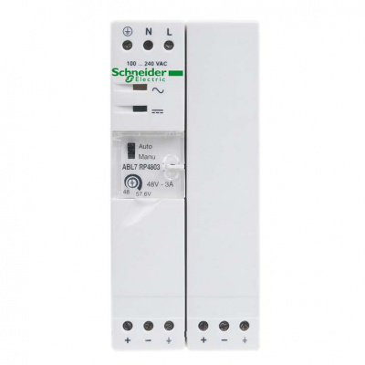 Блок питания 1ф регуллируемый 100-240В AC и 120-250В/48В DC Schneider Electric  ABL7RP4803