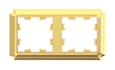 SE AtlasDesign ANTIQUE Рамка 2-постовая Золото Systeme Electric AtlasDesign ATN101602
