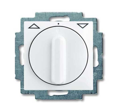 Выключатель жалюзийный поворотный без фиксации ABB BJB Basic55 Белый ABB Basic 55 2CKA001101A0921