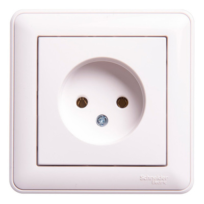 W59 Розетка без заземления без шторок, 16А, в сборе, белый Schneider Electric Systeme Electric  RS16-153-18
