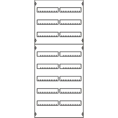 Панель распределительная EDF для модульных устройств 1200х500мм DIN125мм, 8рядов/192мод ABB ABB CombiLine-M 2V4A