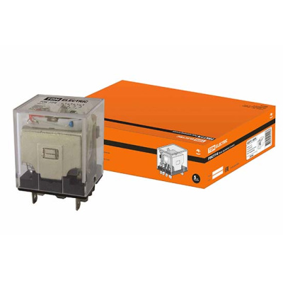 Реле промежуточное с индикатором 10A 24V DC 0,75-2,5мм2 14 контактов IP40 TDM РЭК77/4 TDM ELECTRIC РЭК77 SQ0701-0058