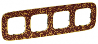 Рамка 4-постовая Legrand Valena Allure Барокко Пурпур Legrand Valena Allure 754444