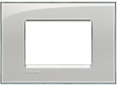Рамка прямоугольная 3 мод Bticino Living Light Серое небо Bticino Living Light LNA4803KG