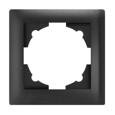 Рамка 1-постовая EKF PROxima Милан Черный EKF Милан EMM-R-1-BK