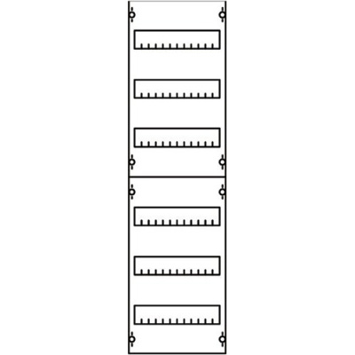 Панель распределительная EDF для модульных устройств 900х250мм DIN125мм, 6рядов/72мод ABB ABB CombiLine-M 1V23A