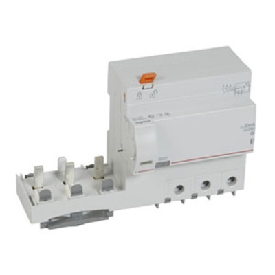 Дифференциальный блок DX3 - тип Hpi - 30 мА - 3П - 400 В~ - 125 А - 6 модуля Legrand Legrand  410606