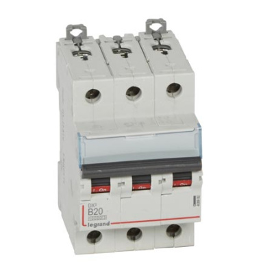 Автоматический выключатель 3P 20 A B 10kA Legrand DX3 Legrand DX3 408992