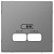 Центральная накладка для USB механизма 2,1A SD Merten D-Life Нержавеющая сталь