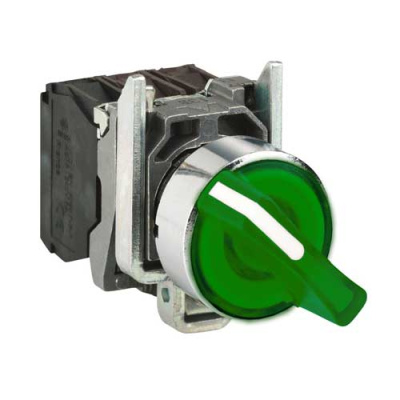 Переключатель 22мм 24В зеленый с подсв. Schneider Electric  Schneider Electric  XB4BK123B5