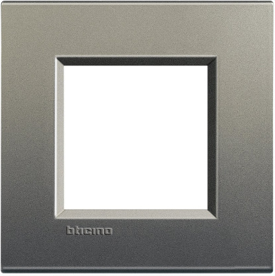 Рамка прямоугольная 2 мод Bticino Living Light Серый шелк Bticino Living Light LNA4802AE