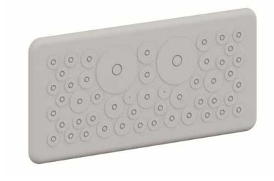 Мембранный фланец 34 x 12 мм, 9 x 15.5 мм, 6 x 19 мм, 2 x 40.5 мм, 2 x витая пара ABB ComfortLine  CZF2 ABB  2CPX052436R9999