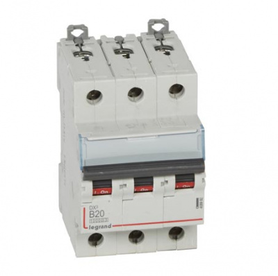 Автоматический выключатель 3P 20 A B 10kA Legrand DX3 Legrand DX3 408992