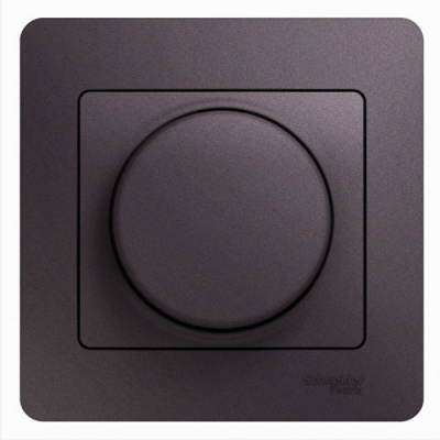 Светорегулятор (диммер) повор-нажим LED RC 630Вт в сборе Systeme Electric Glossa Сиреневый туман Systeme Electric Glossa GSL001437