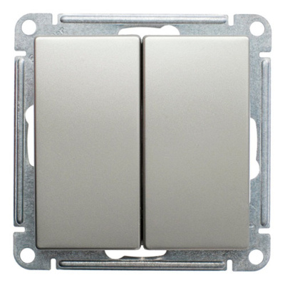 W59 2-клавишный Выключатель, 10АХ, механизм, шампань Schneider Electric Systeme Electric  VS510-252-4-86