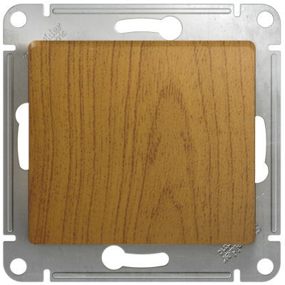 Выключатель 1-клавишный 10A (схема 1) Systeme Electric Glossa Дуб Systeme Electric Glossa GSL000511