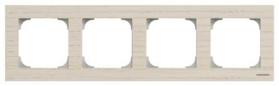 Рамка 4-постовая ABB NIE Sky Белый ясень 8574 FR ABB Sky 2CLA857400A2001