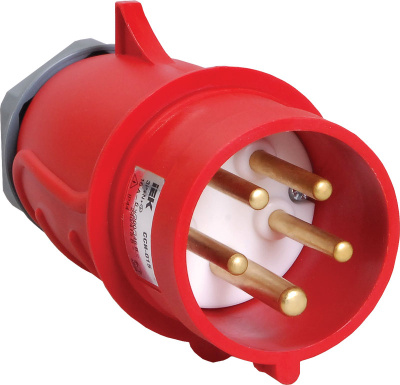 Вилка переносная 3P+РЕ+N 16A/380V IP44 красный IEK Magnum ССИ-015 IEK Magnum ССИ PSN02-016-5