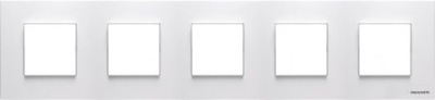 Рамка 5-постовая 2+2+2+2+2 мод ABB NIE Zenit Белый N2275 BL ABB Zenit 2CLA227500N1101