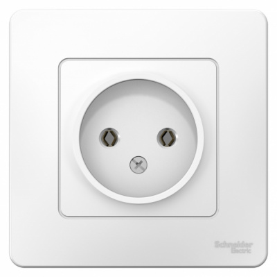 Розетка без заземления без шторок скрытой установки 16A 250В Systeme Electric Blanca Белый Systeme Electric Blanca BLNRS000011