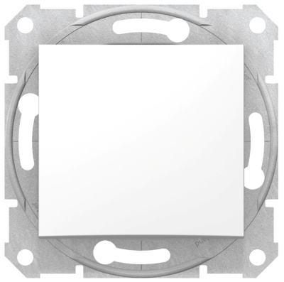 Выключатель 1-клавишный 10A Schneider Electric Sedna Белый Schneider Electric Sedna SDN0100121