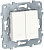 Выключатель 2-клавишный 2 модуля с подсветкой 2 х сх.1A Schneider Electric Unica New Белый