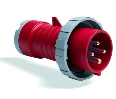 Вилка кабельная 332P3W, 32А, 3P+E, IP67, 3ч ABB ABB  2CMA166732R1000