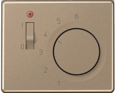 Накладка термостата комнатного с выключателем Jung Бронза Jung SL 500 SLTR231PLGB