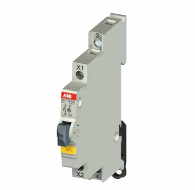 Выключатель кнопочный с подсветкой желтый ABB E217-16-01E48 ABB E210 2CCA703263R0001