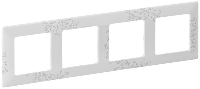 Рамка 4-постовая Legrand Valena Life Эл Грей Legrand Valena Life 754124