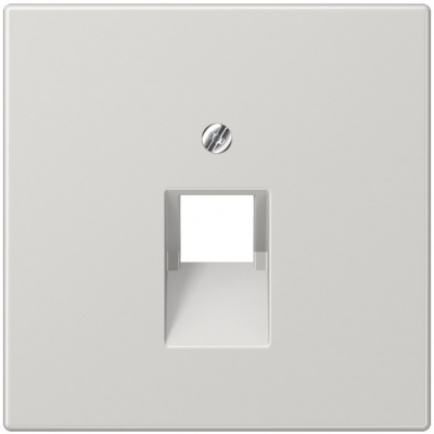 Накладка 1-ой наклонной телефонной/комп розетки Jung Светло-серый Jung LS серия LS969-1UALG