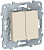 Переключатель 2-клавишный перекрестный 2 x сх.7 10 AX 250В Schneider Electric Unica New Бежевый