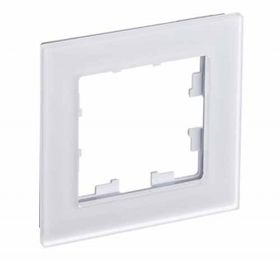 Рамка 1-постовая матовое стекло Schneider Electric AtlasDesign Nature Белый Systeme Electric AtlasDesign Nature ATN330101