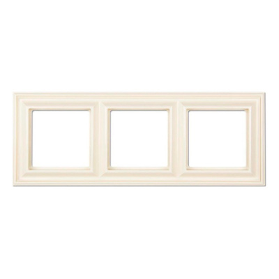 Рамка 3-постовая Jung Eco Profi DECO Слоновая кость Jung Eco Profi DECO EPD483