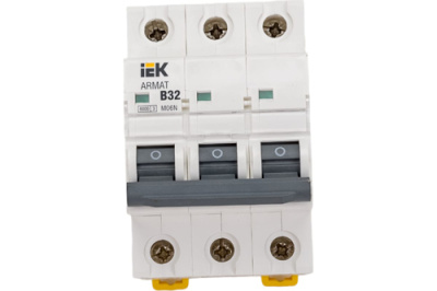 Автоматический выключатель 3P 32A (B) 6kA IEK M06N ARMAT IEK  AR-M06N-3-B032