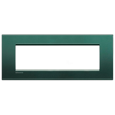 LivingLight Рамка прямоугольная, 7 модулей, цвет зелёный шелк Bticino Bticino  LNA4807PK