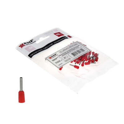 Наконечник штыревой втулочный изолированный EKF PROxima НШвИ 1,0-8 EKF  nhvi-1.0-8