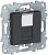 Лицевая панель RJ45 KEYSTONE/SYSTIMAX Schneider Electric Unica New Антрацит
