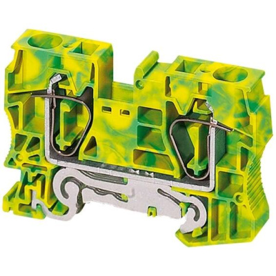 Schneider Electric Клеммник пруж заземл 16мм2 2тчк Schneider Electric  NSYTRR162PE